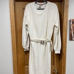 Midi dress, winter white, EUC, Dolan for Anthropologie